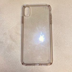 Clear speck iPhone XS Max Case.